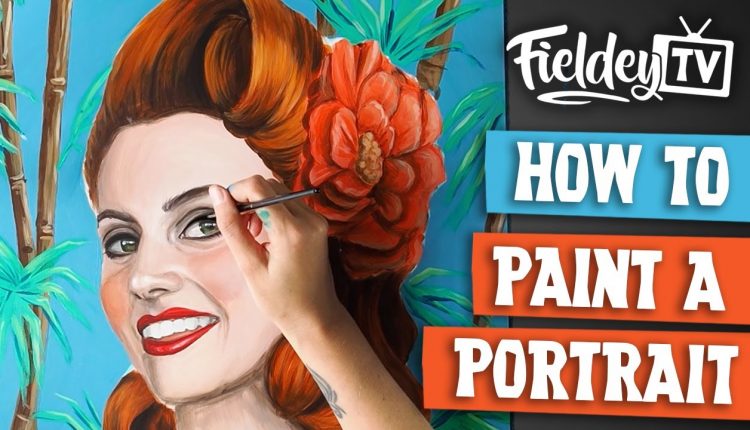 How to paint a realistic portrait using acrylic paint