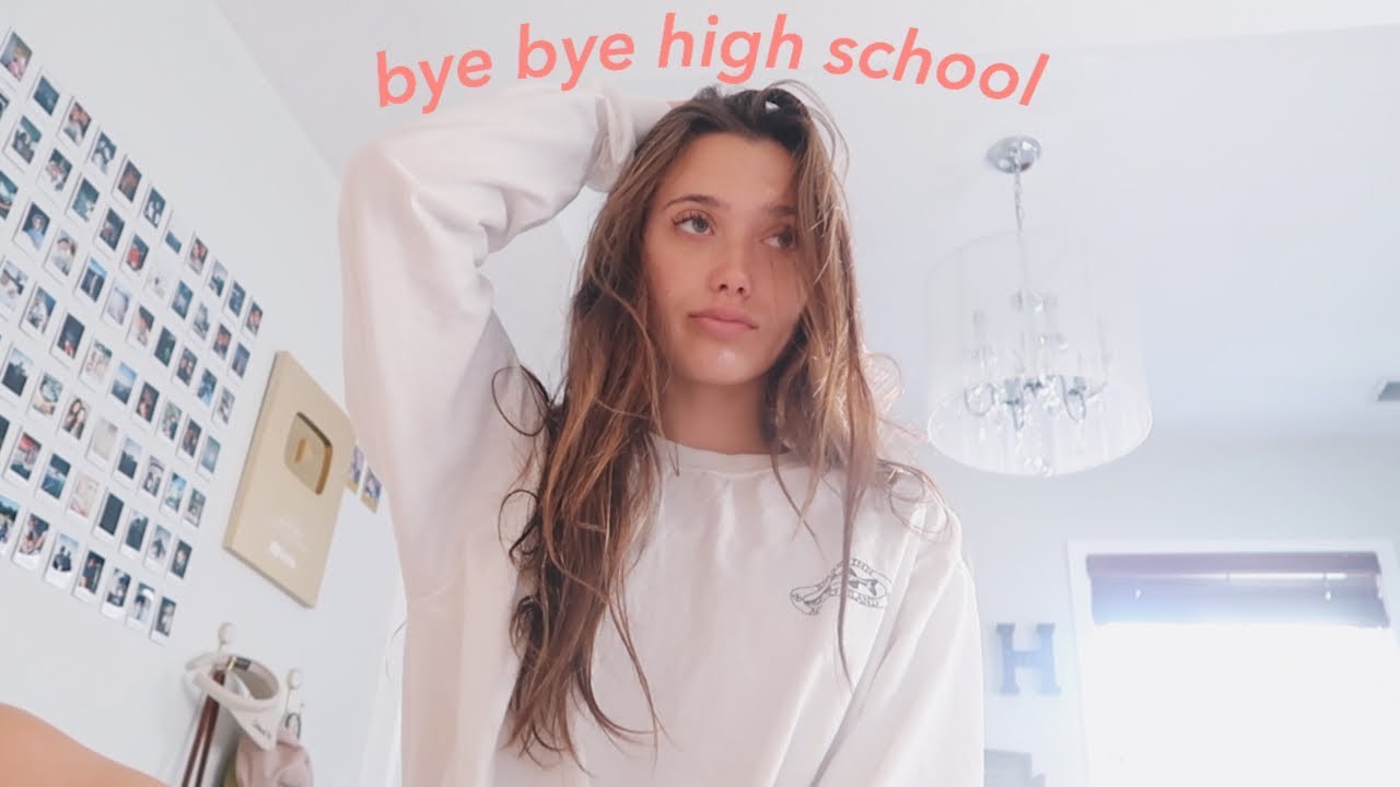 a "i'm done with high school" morning routine VLOG