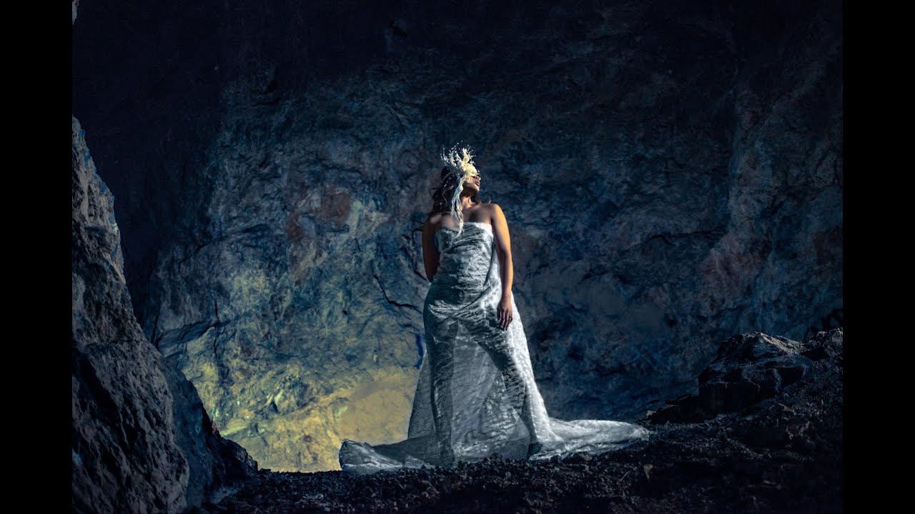 Fashion Wedding Shoot in Abandoned Mining Cave Interfit Off Camera Flash & Rotolight by Jason Lanier