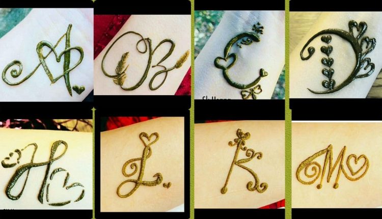 Alphabetical Mehndi Designs | Latest Mehndi Designs Ideas
