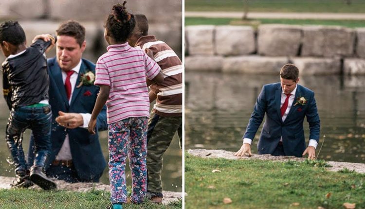 This Groom Leapt Into a River During the Wedding Photos and His Bride Was Aghast When She Saw Why
