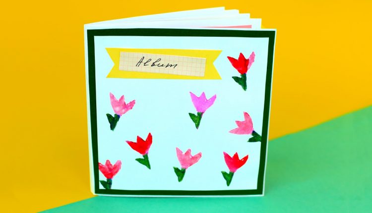 DIY Stamped Scrapbook Photo Album