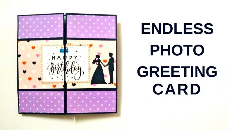How to make endless photo card | DIY Mini Photo Album scrapbook | Easy photo greeting card