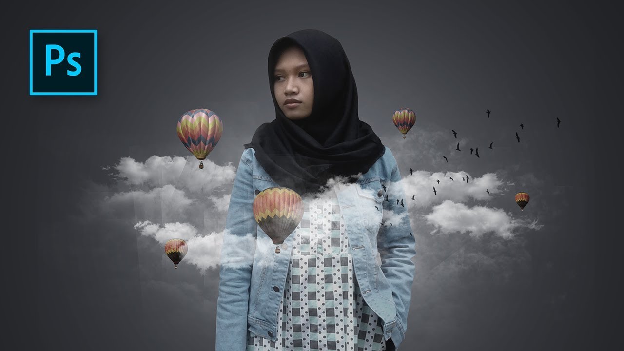Cara Edit Foto Cloud Effect Manipulation dengan Photoshop - Photoshop Tutorial Indonesia