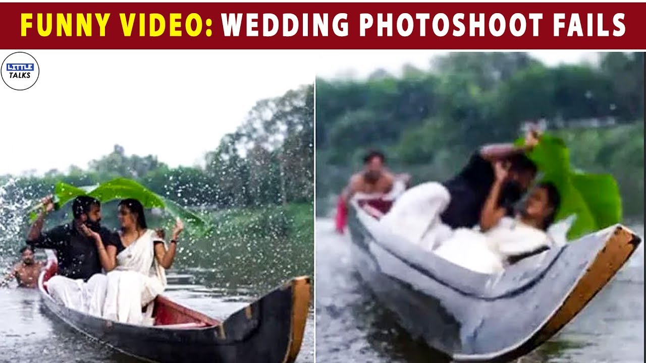 VIRAL : KERALA COUPLE FALL INTO WATER DURING WEDDING PHOTOSHOOT | LittleTalks