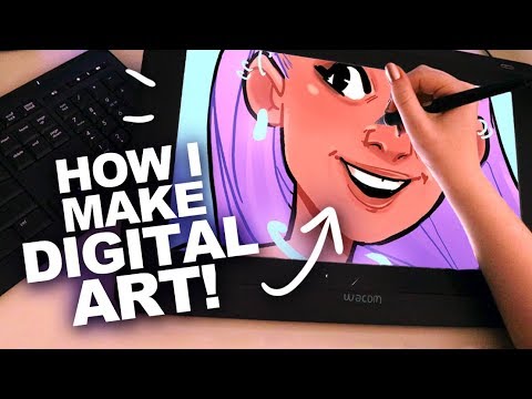 DRAWING ON A SCREEN! | Wacom Cintiq 16 Tablet | My Digital Art Process