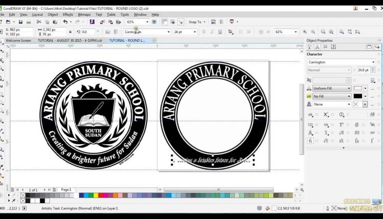 CorelDraw X7- How to design an Amazing Round Logo