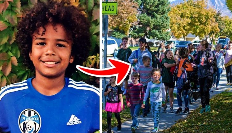 This Boy Was Terrified To Walk Home From School, So Dozens Of Strangers Gather To Help