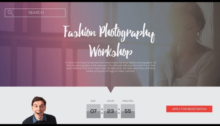 Web Design | UI/UX | Adobe Illustrator CC | Tutorial ( Photography )