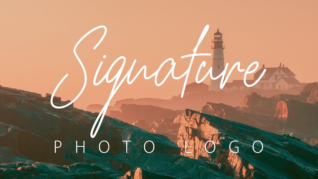 Create A Customized Signature PHOTO LOGO in Photoshop