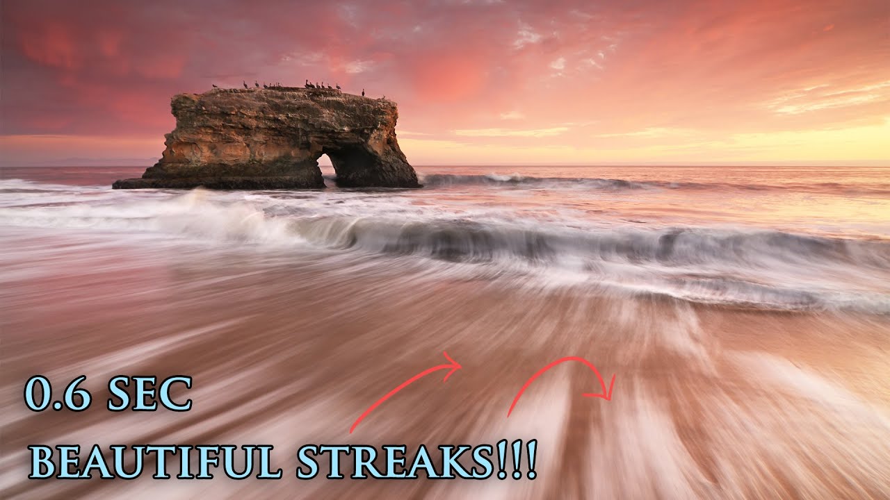 Create Long Exposure Streaks When Photographing Waves at the Ocean