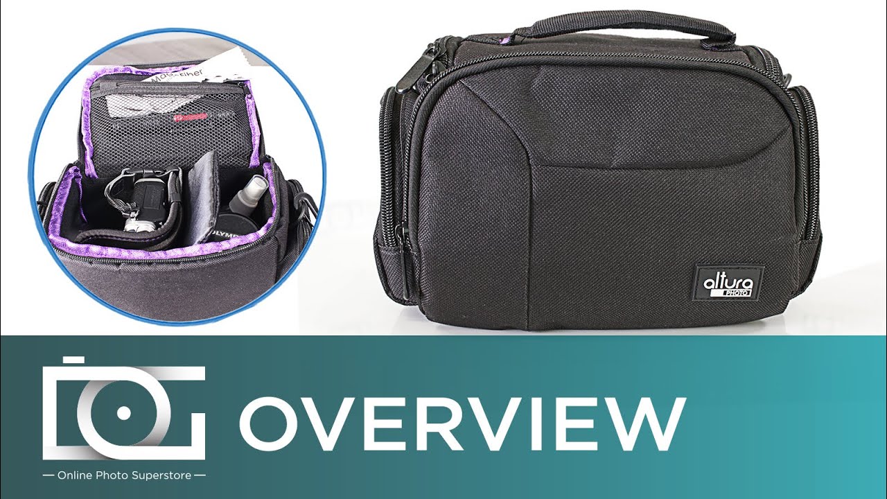 Camera Bag Case by Altura Photo for DSLR, Mirrorless, Compact Cameras and Lenses | Video