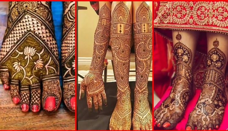 Beautiful Trendy Bridal Feet Mehndi Designs Images Collection