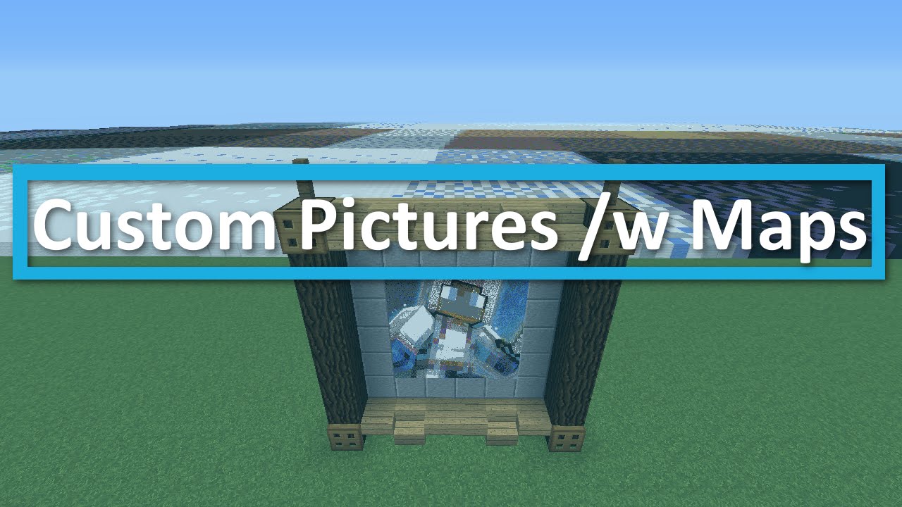 Minecraft Custom Pictures /w Maps & Easy Pixel Art Tutorial