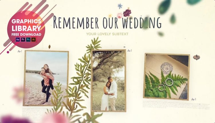 Wedding, Love Story, Family Album - (Free TEMPLATE) AFTER EFFECT PROJECT