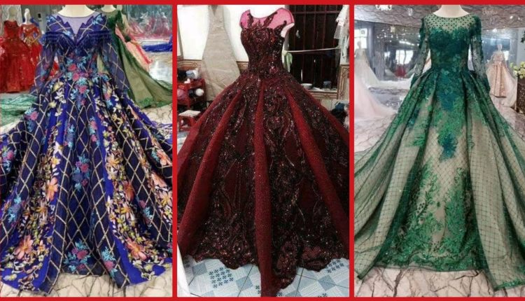 Beautiful latest wedding bridal maxi designs