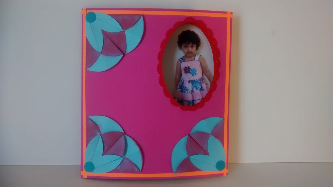Art and Craft: How to make changing picture card/ Peek a Boo card