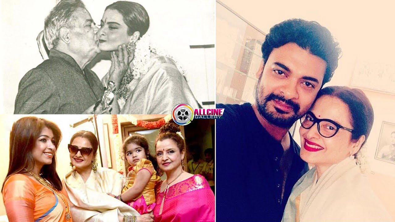 Actress Rekha Family Photos with Husband, Father, Mother, Sisters & Brother Pics