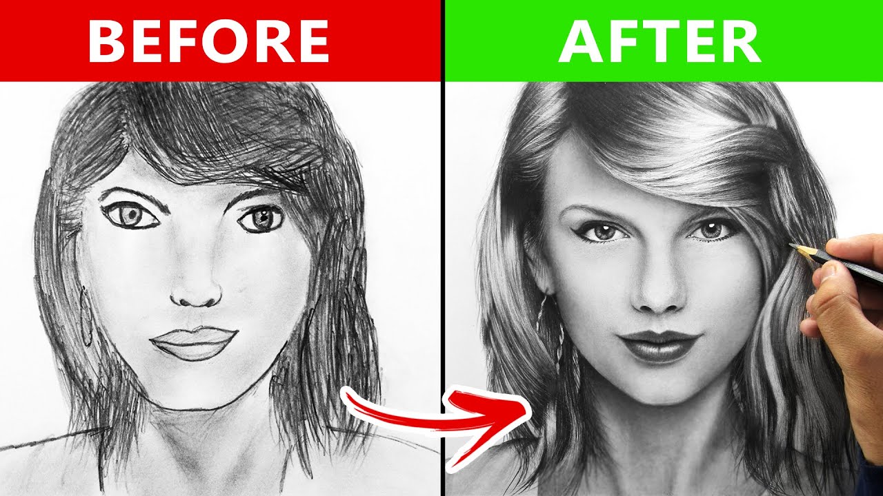 HOW TO DRAW LIKE A PRO Easy Portrait Drawing Tutorial And Tips