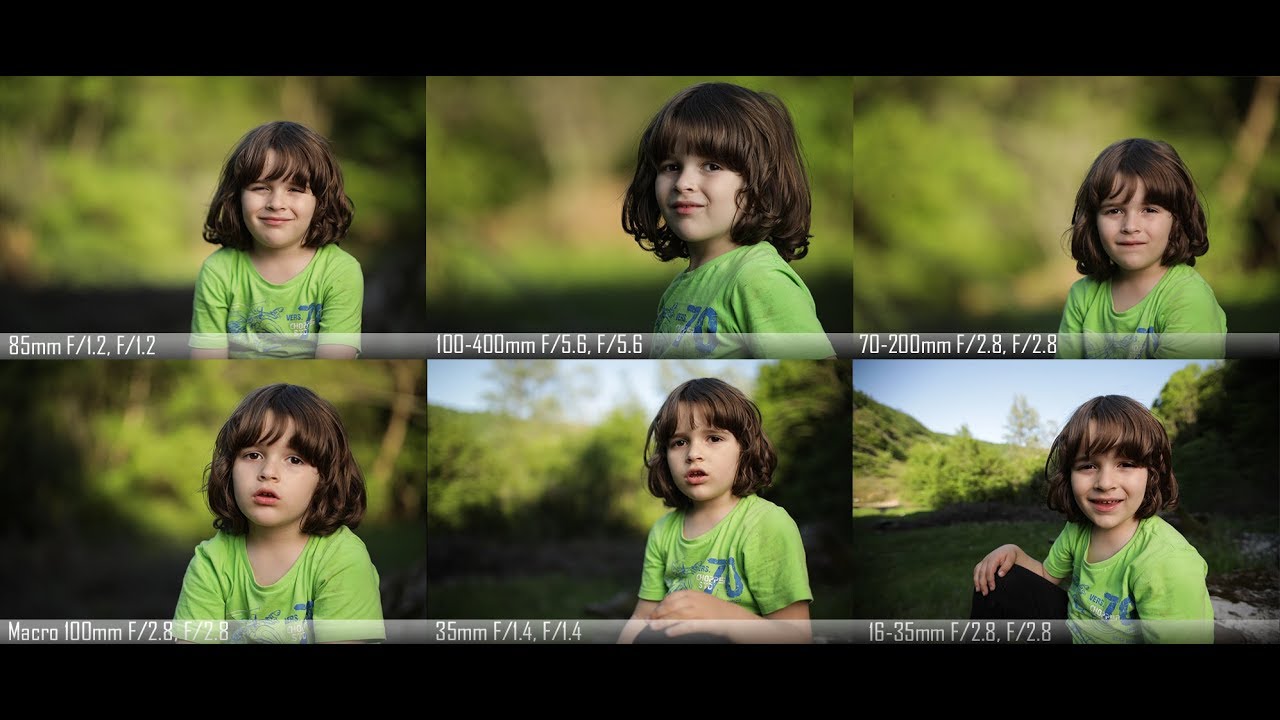 Portrait photography outdoor - Portrait with 6 Different  Lenses