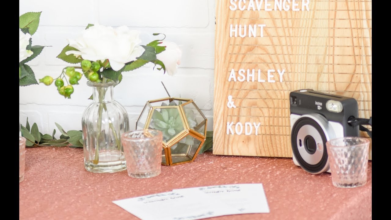 Bridal Shower or Bachelorette Party Instax Photo Scavenger Hunt Game Idea by Kara's Party Ideas